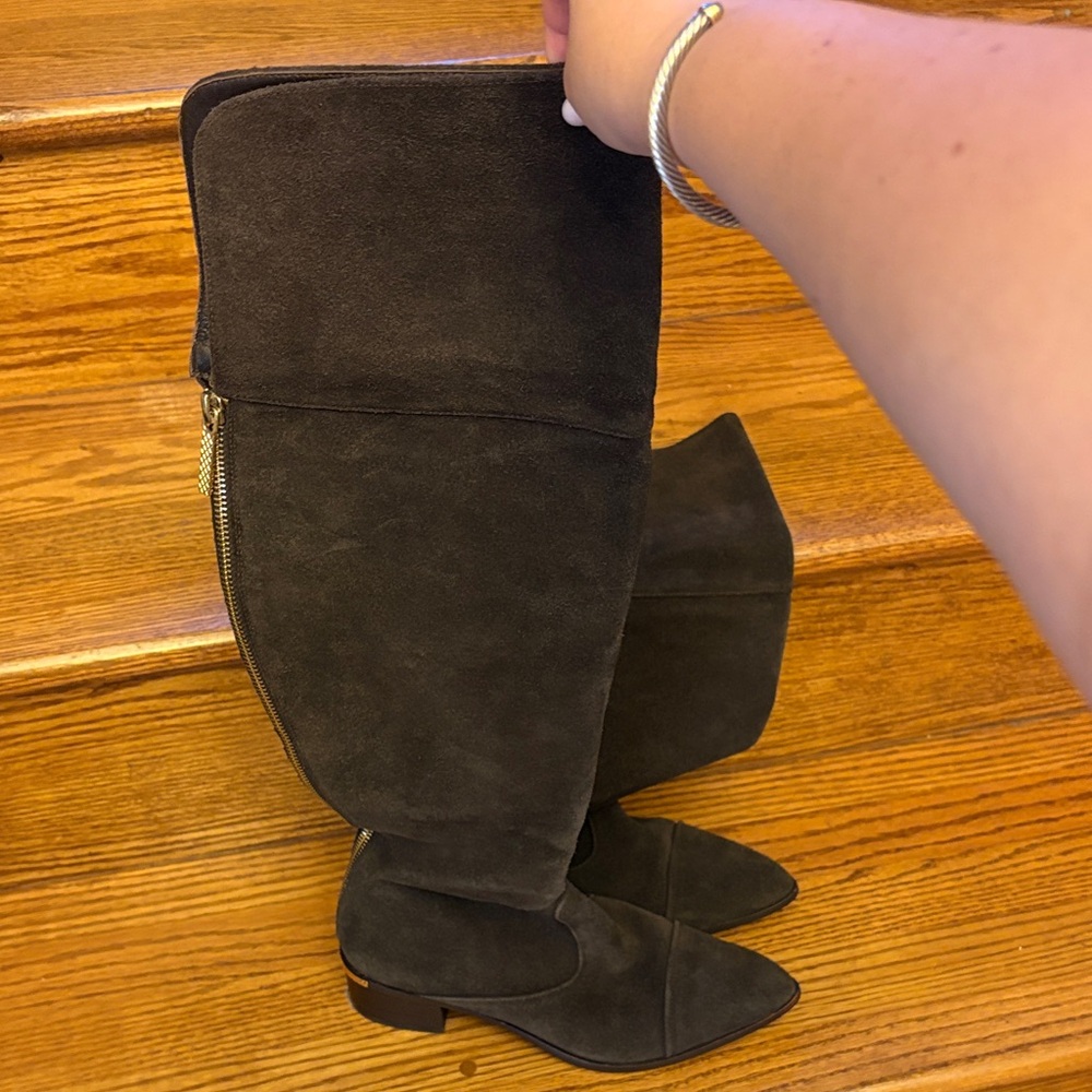 Donald J. Pliner Dark Brown Over the Knee Boots